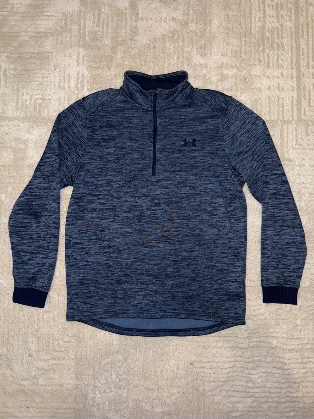 Under Armour Navy Heather 1/4 Zip Performance Pullover